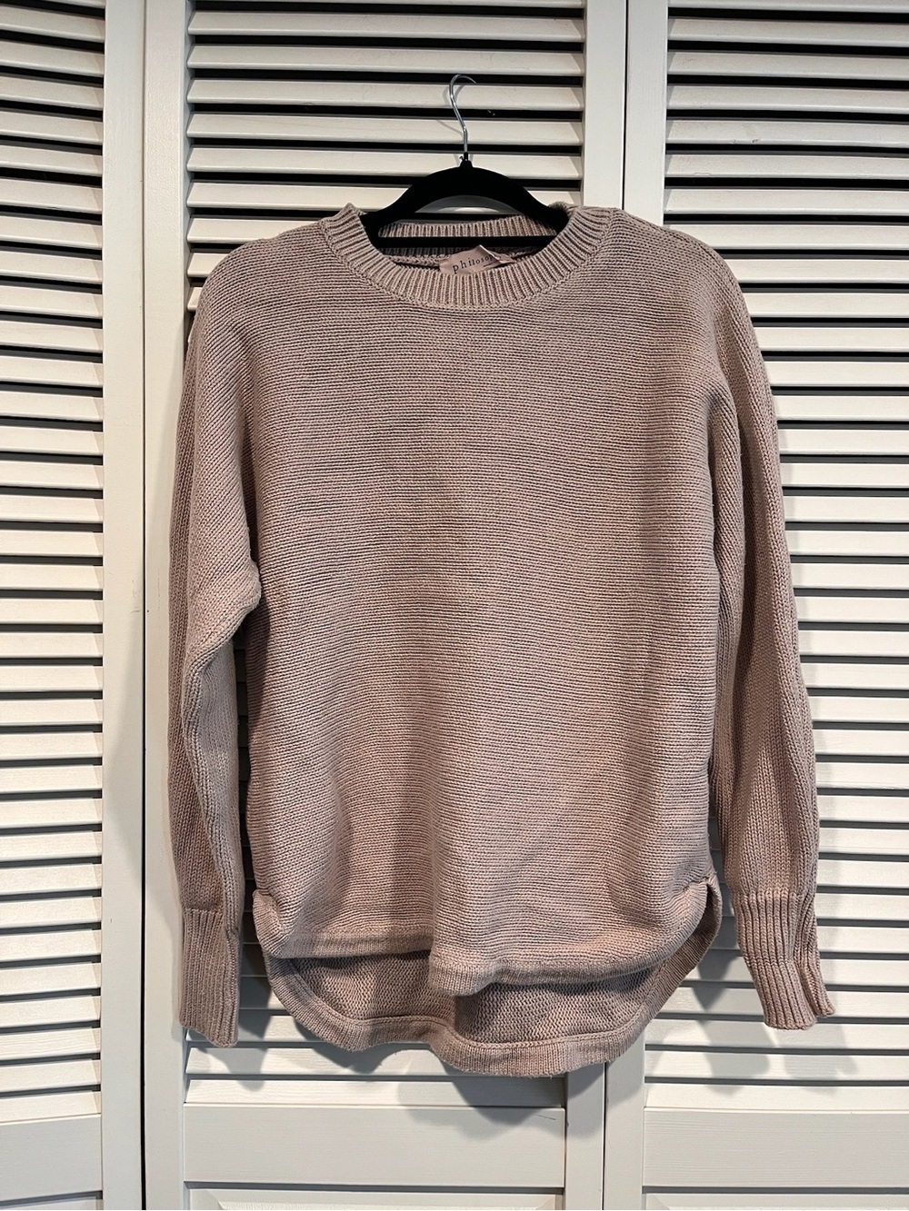 Philosophy Men's Crewneck Sweater in Light Taupe